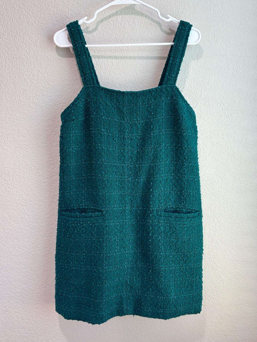 Abercrombie & Fitch Teal Green Tweed Mini Dress